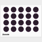 Purple and Black Heart Gothic Wedding Stickers (Blatt)