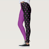 Purple and black polka dots different leggings (Links)