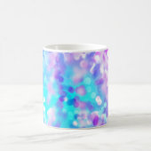 Purple And Blue Bokeh 7518 Kaffeetasse (Mittel)