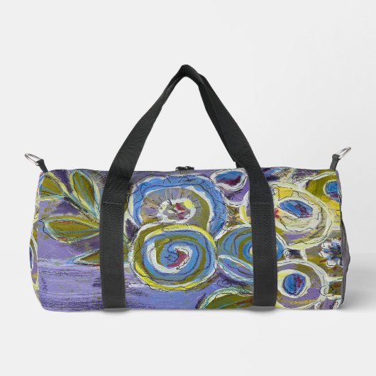 Purple and Blue by Lydia's Art Sangria Duffle Bag (Vorderseite)