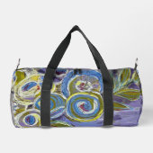 Purple and Blue by Lydia's Art Sangria Duffle Bag (Rückseite)