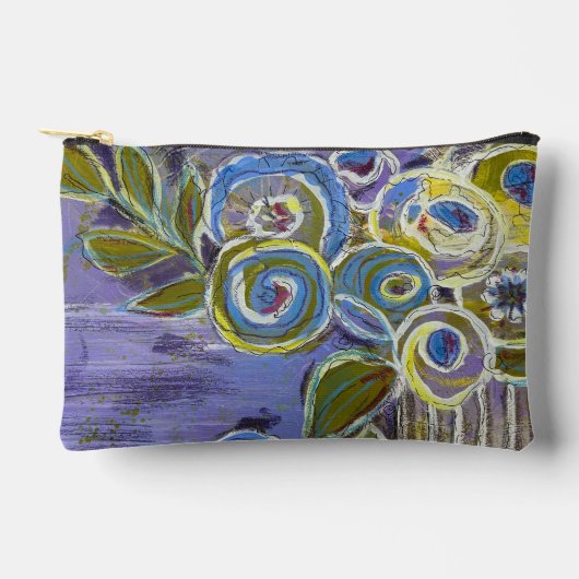 Purple and Blue by Lydia's Art Sangria Zubehörtasche (Vorderseite)