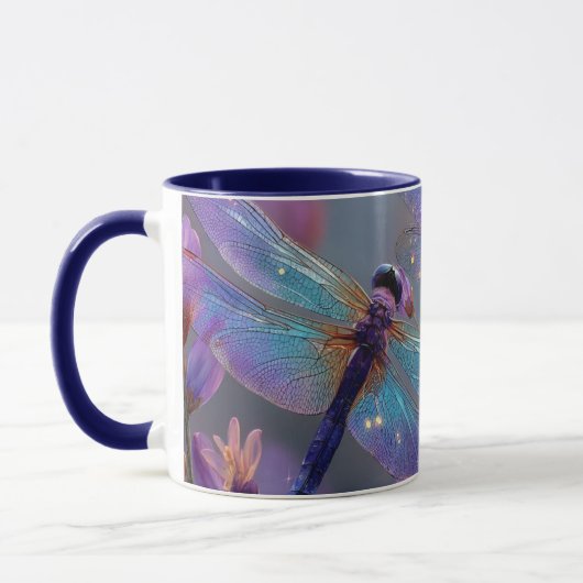 purple and blue dragonflies tasse (Links)