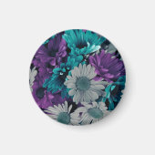 Purple and Blue Flower Smash Magnet (Vorne)