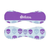 Purple and blue melting skulls pattern baseball (Paneele)