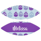 Purple and blue melting skulls pattern football (Paneele)