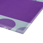 Purple and blue melting skulls pattern schneidebrett (Ecke)
