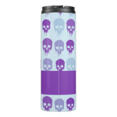 Purple and blue melting skulls pattern thermosbecher (Rückseite)