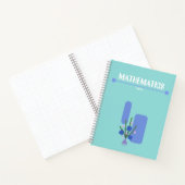 Purple and blue Notebook with geometric flowers  Notizblock (Innenseite)