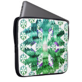 Purple and Blue Snowflakes on an Electronics Bag Laptopschutzhülle (Vorne Rechts)