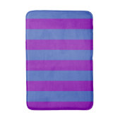Purple and Blue Stripes Badematte (Vorderseite Vertikal)