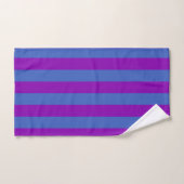 Purple and Blue Stripes Badhandtuch Set (Handtuch)