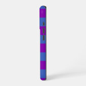 Purple and Blue Stripes iPhone Hülle (Linke Seite)