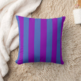 Purple and Blue Stripes Kissen