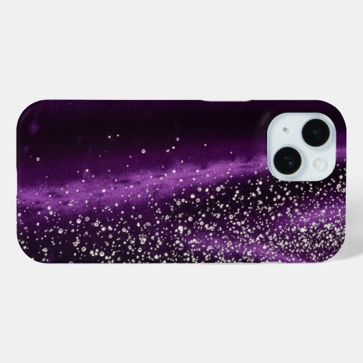 Purple and diamonds - Stunning Case-Mate iPhone Hülle (Rückseite (Horizontal))