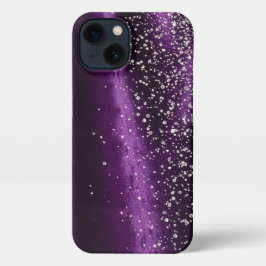 Purple and diamonds - Stunning Slim Fit iPhone 13 Hülle
