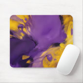 Purple and Gold Abstract Mousepad (Mit Mouse)