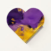 Purple and Gold Abstract Notizblock (Rückseite)