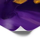 Purple and Gold Abstract Poster (Ecke)