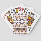 Purple and gold Aesthetic abstract Pattern Spielkarten (Rückseite)