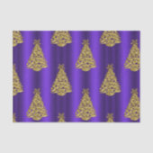 Purple and Gold Christmas Seidenpapier (Vorderseite)
