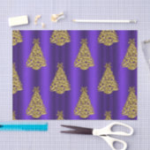 Purple and Gold Christmas  Seidenpapier (Handwerk)