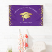 Purple and Gold Graduation Banner (Insitu)