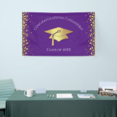 Purple and Gold Graduation Banner (Messeveranstaltung)