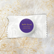 Purple and Gold Graduation Mints |