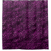 Purple and Gold Leopard Series Design 3 Duschvorhang (Vorderseite)