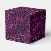 Purple and Gold Leopard Series Design 3 Geschenkschachtel (Rückseite)