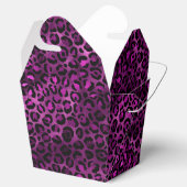 Purple and Gold Leopard Series Design 3 Geschenkschachtel (Geöffnet)