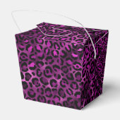 Purple and Gold Leopard Series Design 3 Geschenkschachtel (Rückseite)
