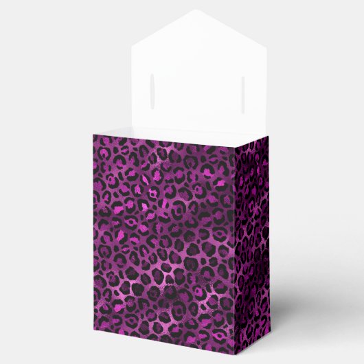 Purple and Gold Leopard Series Design 3 Geschenkschachtel (Geöffnet)