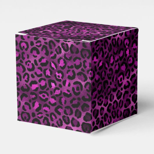 Purple and Gold Leopard Series Design 3 Geschenkschachtel (Vorderseite)