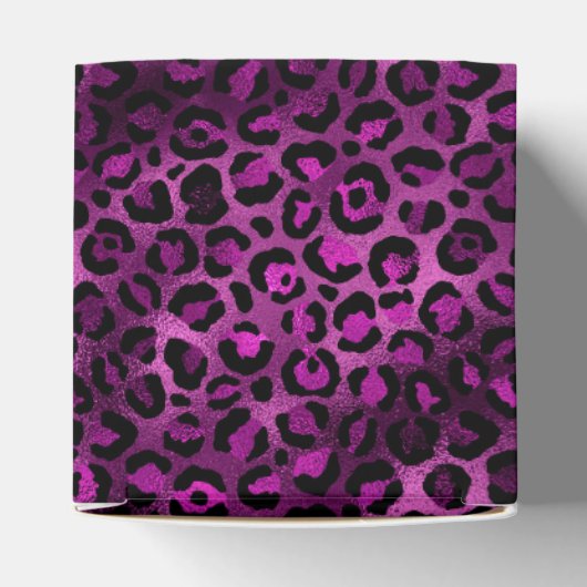 Purple and Gold Leopard Series Design 3 Geschenkschachtel (Oben)