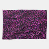Purple and Gold Leopard Series Design 3 Geschirrtuch (Horizontal)