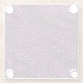 Purple and Gold Leopard Series Design 3 Glasuntersetzer (Rückseite)