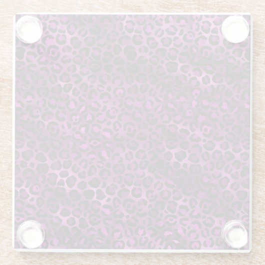 Purple and Gold Leopard Series Design 3 Glasuntersetzer (Rückseite)