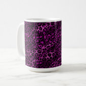 Purple and Gold Leopard Series Design 3 Kaffeetasse (Vorderseite Links)