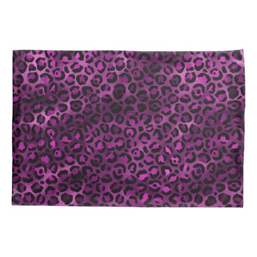 Purple and Gold Leopard Series Design 3 Kissenbezug (Rückseite)