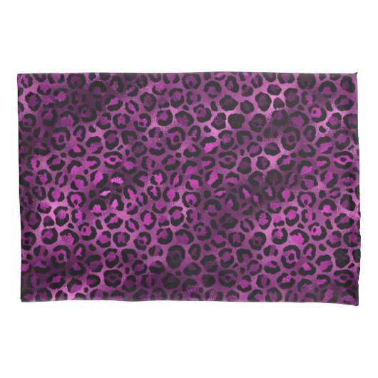 Purple and Gold Leopard Series Design 3 Kissenbezug (Vorderseite)