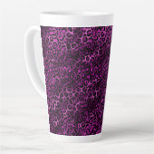 Purple and Gold Leopard Series Design 3 Milchtasse (Linke Ecke)