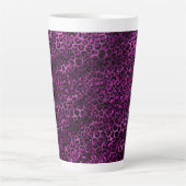 Purple and Gold Leopard Series Design 3 Milchtasse (Vorderseite)