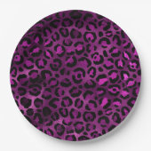 Purple and Gold Leopard Series Design 3 Pappteller (Vorderseite)