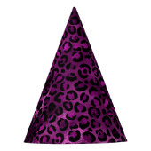 Purple and Gold Leopard Series Design 3 Partyhütchen (Vorderseite)