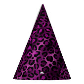 Purple and Gold Leopard Series Design 3 Partyhütchen (Links)