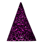 Purple and Gold Leopard Series Design 3 Partyhütchen (Rechts)