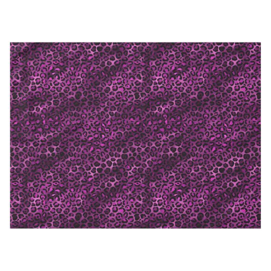 Purple and Gold Leopard Series Design 3 Tischdecke (Vorderseite (Horizontal))