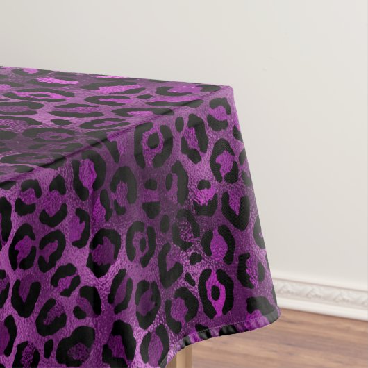 Purple and Gold Leopard Series Design 3 Tischdecke (Beispiel)